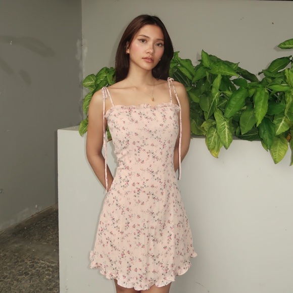 Floral pink dress - Picture 8 of 8